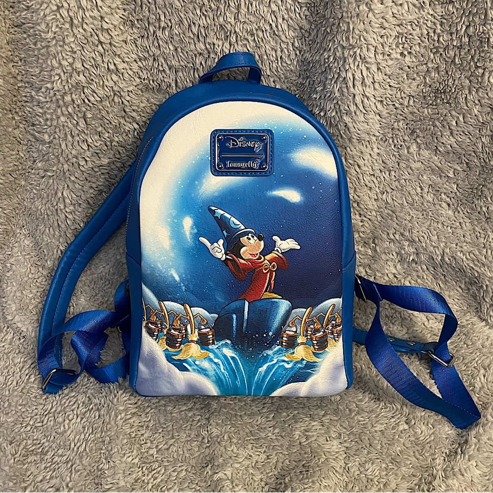Like NEW Disney Mickey Sorcerer Fantasia Loungefly Mini Backpack 💙
